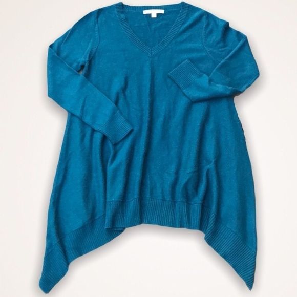 💫4/30 LARRY LEVINE Asymmetrical Sweater Tunic - Picture 1 of 7